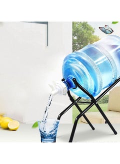 Water Jug Stand and Water Dispenser Valve, 5 gallon bottle holder Non Slip Water Stand Water Dispenser Valve with Crowbar and Dust-proof Plug