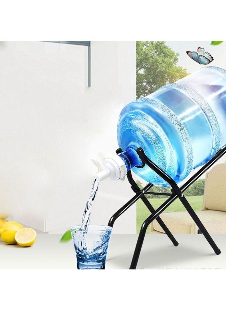 DubaiGallery - Water Jug Stand and Water Dispenser Valve, 5 gallon bottle holder Non Slip Water Stand Water Dispenser Valve with Crowbar and Dust-proof Plug - Image 1