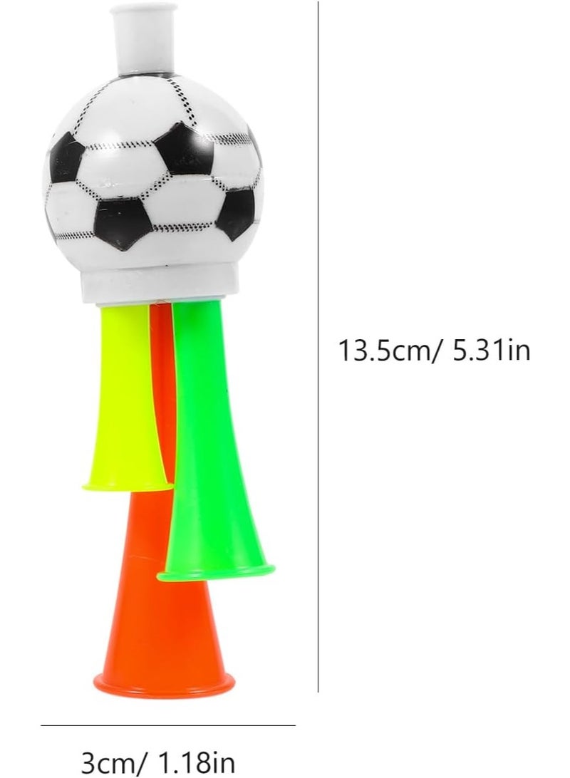LuckSa 2pcs Stadium Horn: Mini Air Horn Plastic Loud Noise Maker for Football Fans Kids for Sporting Events Soccer Football Carnival Party (Random Color) 13.5cm - Image 2