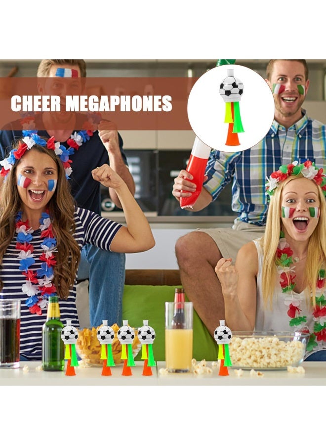 LuckSa 2pcs Stadium Horn: Mini Air Horn Plastic Loud Noise Maker for Football Fans Kids for Sporting Events Soccer Football Carnival Party (Random Color) 13.5cm - Image 5