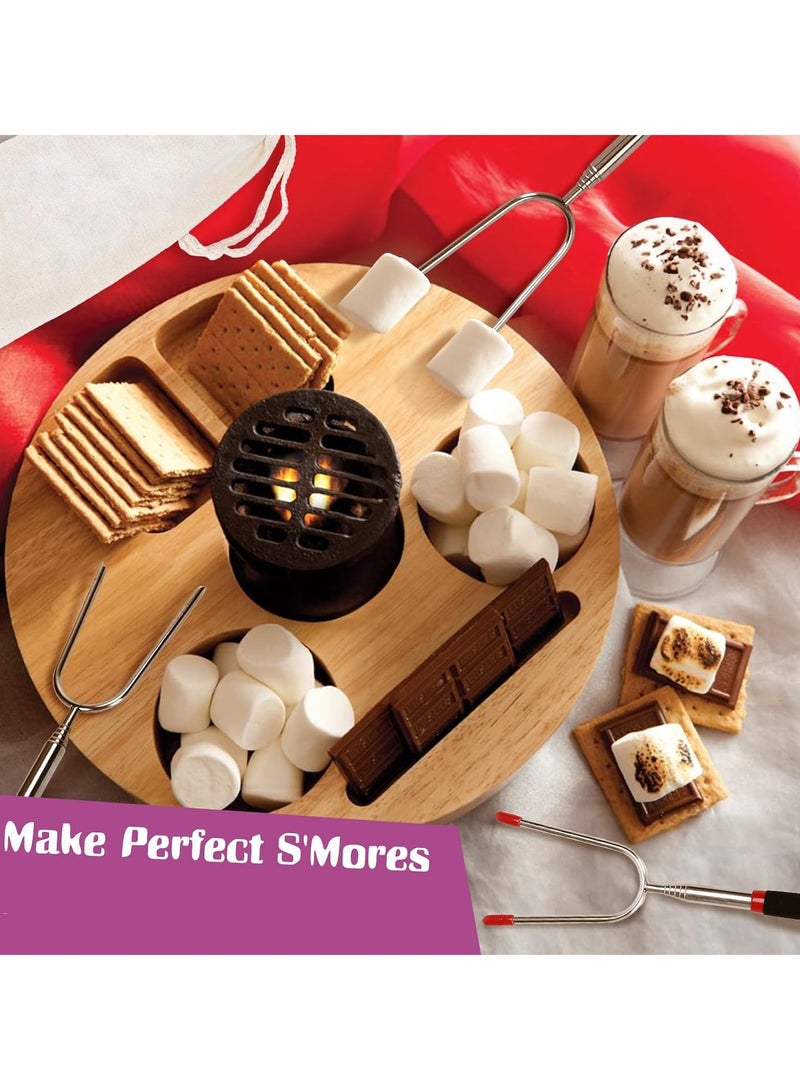 KASTWAVE Set of 5 Marshmallow Roasting Sticks - Telescoping Smores Skewers for Fire Pits, Campfires, and Grilling, Ideal for Hot Dogs and Bonfire Parties - Image 3