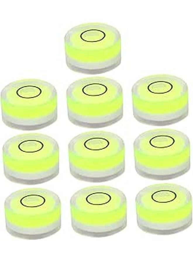 10 Pack Circular Bubble Level Spirit Tool for Outdoor Table Precision Leveling - Image 1