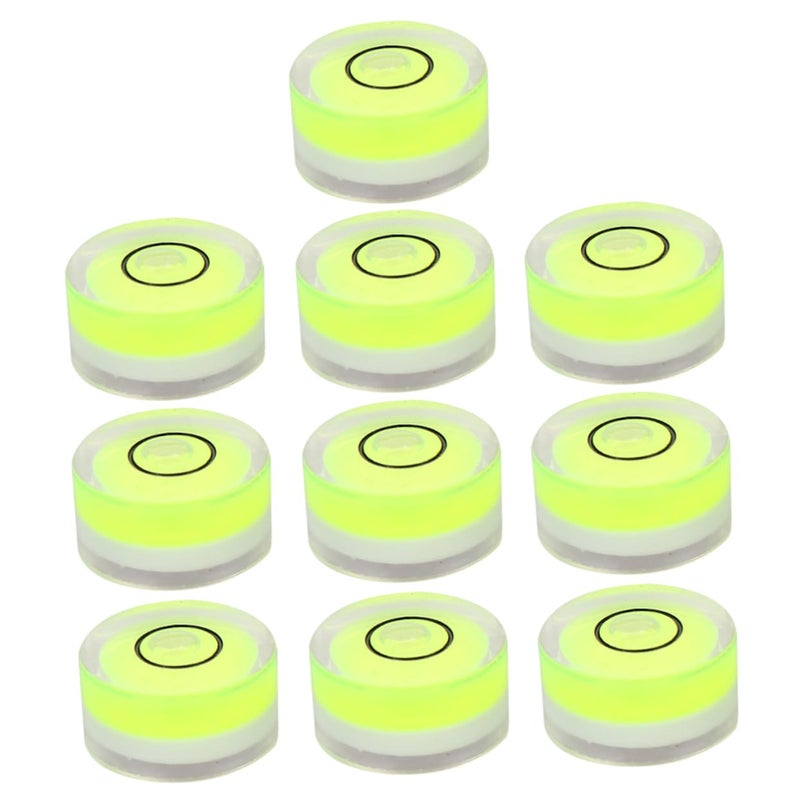 10 Pack Circular Bubble Level Spirit Tool for Outdoor Table Precision Leveling - Image 2
