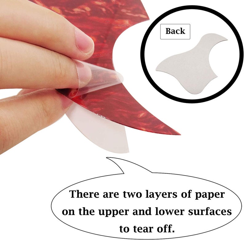 Honbay 8PCS Self Adhesive Anti-Scratch Hummingbird and Water Shaped Acoustic Guitar Pickguard - Image 3