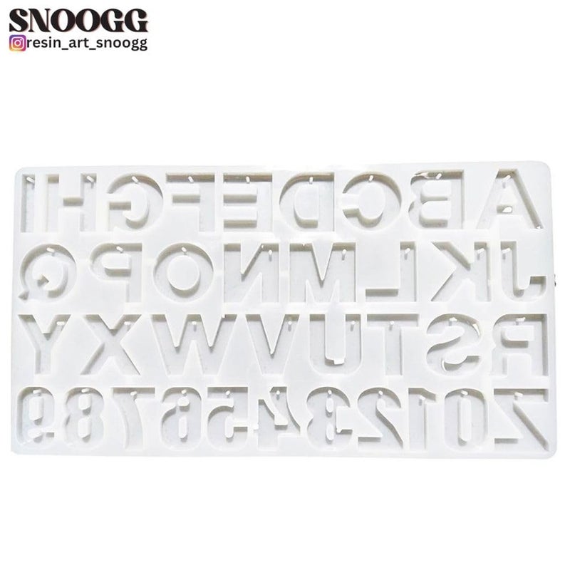 Snoogg SNOOGG Pack of 3/3 Piece Different of ABCD Mould Epoxy Resin Casting Moulds for Making and DY Earing, Keychain, Jewellery and More - Image 4