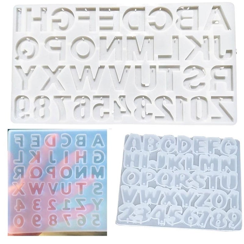 Snoogg SNOOGG Pack of 3/3 Piece Different of ABCD Mould Epoxy Resin Casting Moulds for Making and DY Earing, Keychain, Jewellery and More - Image 1