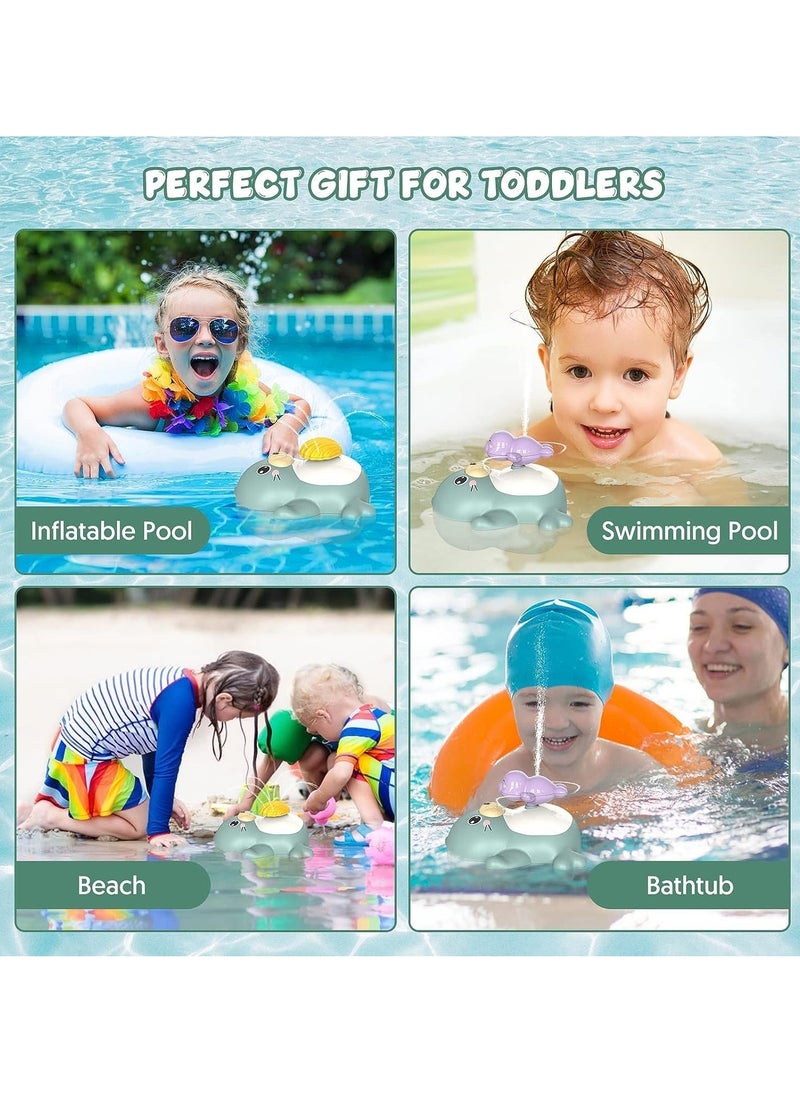 SYOSI - Baby Bath Toys Spray Water Bath Toy, Waterproof Sprinkler Bathtub Shower Toys for Toddlers, Floating Swimming Paddling Pool Bathroom Toy Gift for kids Bath Time for 1 2 3 Year Old Boys Girls - Image 1