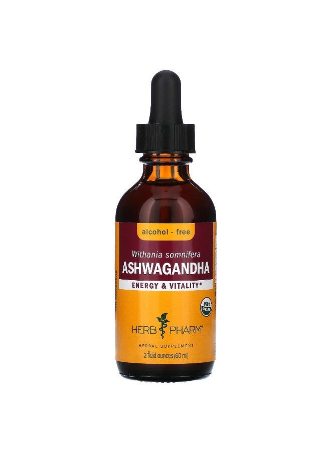 HERB PHARM - Herb Pharm, Ashwagandha, Alcohol-Free, 833 mg, 2 fl oz (60 ml) - Image 1