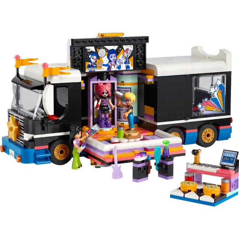 LEGO - Friends Pop Star Music Tour Bus 845 Pieces - 42617 - Image 2