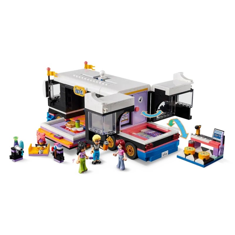 LEGO - Friends Pop Star Music Tour Bus 845 Pieces - 42617 - Image 3