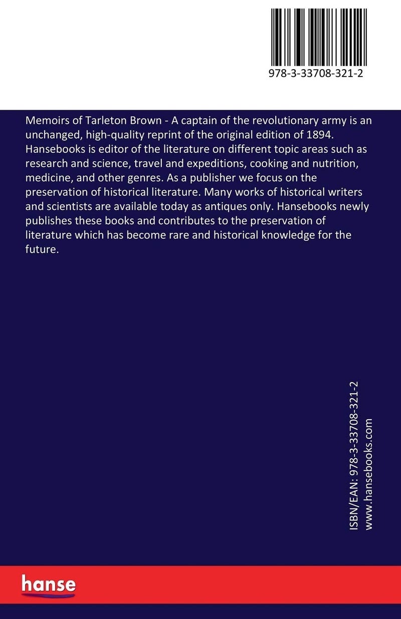 Memoirs of Tarleton Brown: A captain of the revolutionary army  - Image 2