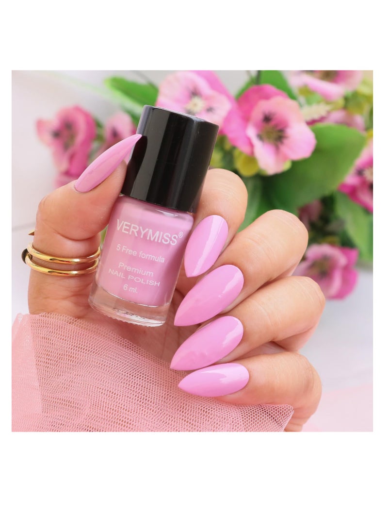 VERYMISS Premium Glossy Barbie  Nail Polish 6ml   Smooth Application Quick Drying   Paraben Free Ultra Long Lasting Nail Paints  Pack of 1  - Image 2