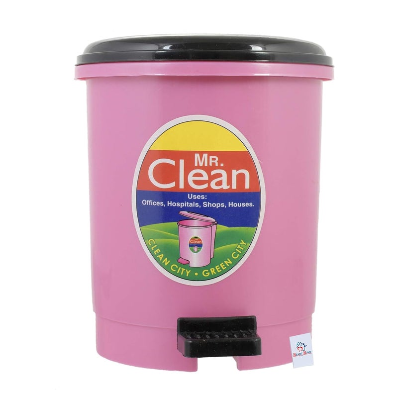 Kuber Industries Heart Home 2 Pieces Table Top Desk Garbage Dustbin Trash for Office Home Work Place 2 LTRPink PurpleHEART10355  - Image 5