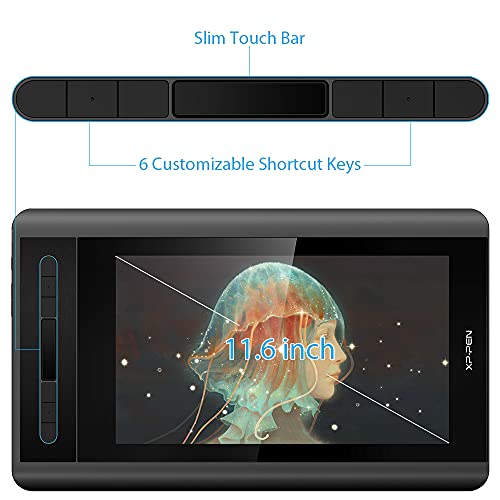 XP-PEN Artist 12 Pro 11.6 inches Drawing Pen Graphics Monitor Fully-Laminated IPS Display with Tilt Support, 8 Shortcut Keys and Red Dial with 8192 Levels Pen Pressure. Compatible for Windows & Mac OS - Image 4