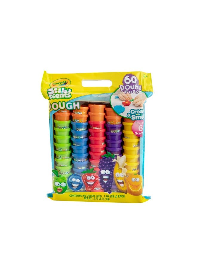 Crayola Dough - Silly Scents | 60x1oz Scented Play Dough Party Pack | 60 Modeling Compound Tubs | 6 Colors & Scents | Christmas Party Favors for Kids | Christmas Stocking Stuffers | Classroom Gifts - Image 4
