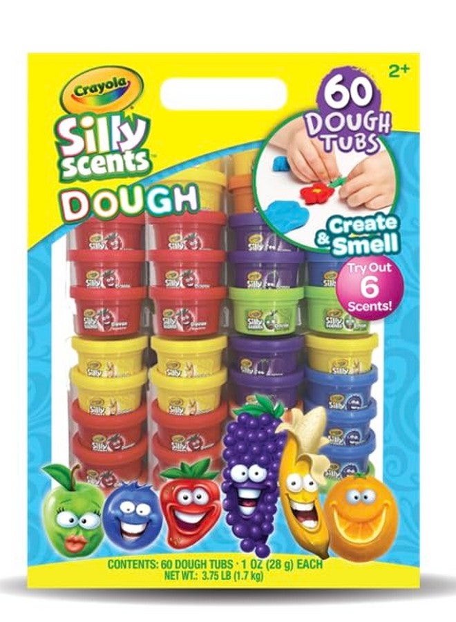 Crayola Dough - Silly Scents | 60x1oz Scented Play Dough Party Pack | 60 Modeling Compound Tubs | 6 Colors & Scents | Christmas Party Favors for Kids | Christmas Stocking Stuffers | Classroom Gifts - Image 2