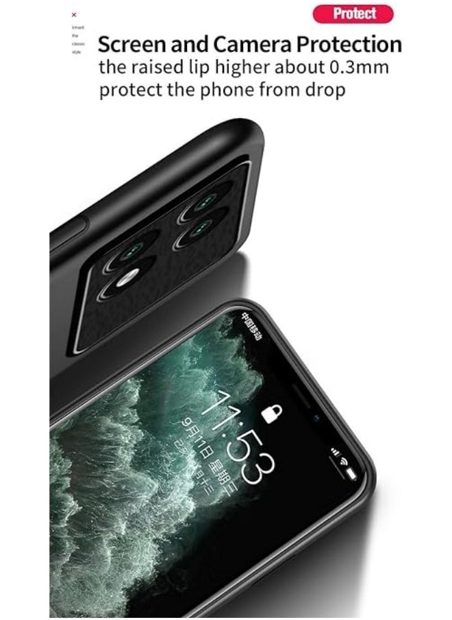 جنرال غطاء متوافق مع Xiaomi Poco X6 Pro 5G ، من الجلد الفاخر والسيليكون المانع للانزلاق ومضاد للبصمات [يدعم حامل السيارة المغناطيسي] الغطاء الواقي لهاتف Mi Poco X6 Pro.  - Image 4