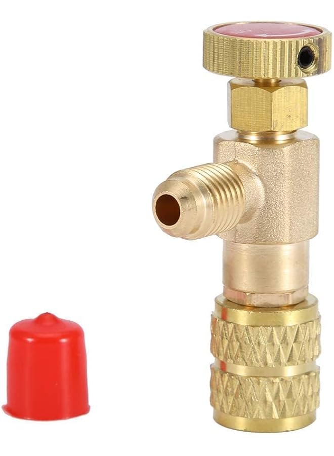 X spring Spring Refrigerant Valve, 2 Pcs R12 R22 R410A Charging Adapters, 1/4 "Male To 1/4" Female And 1/4 "Male To 5/16" Female Dual Size Ball Valves For Ac Manifold Gauges, Refrigeration Tools - Image 3