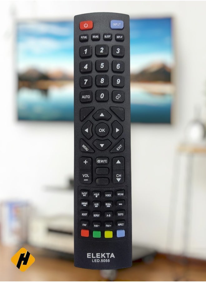 Elekta Replacement TV Remote Control for Elekta LED 5055