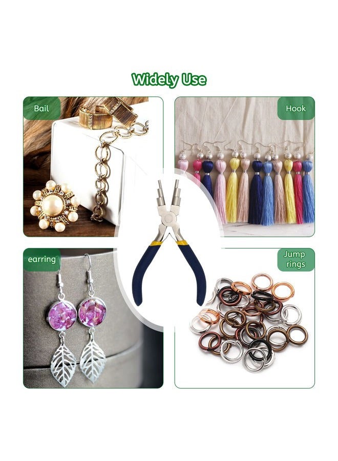 Anglekai 6 Step Jewelry Bail Making Pliers, 3-10mm Wire Looping Forming Pliers Wire Wrapping Tools Looper Pliers with Non-Slip Handle Round Nose Pliers Wire Bending Pliers (1) - Image 5