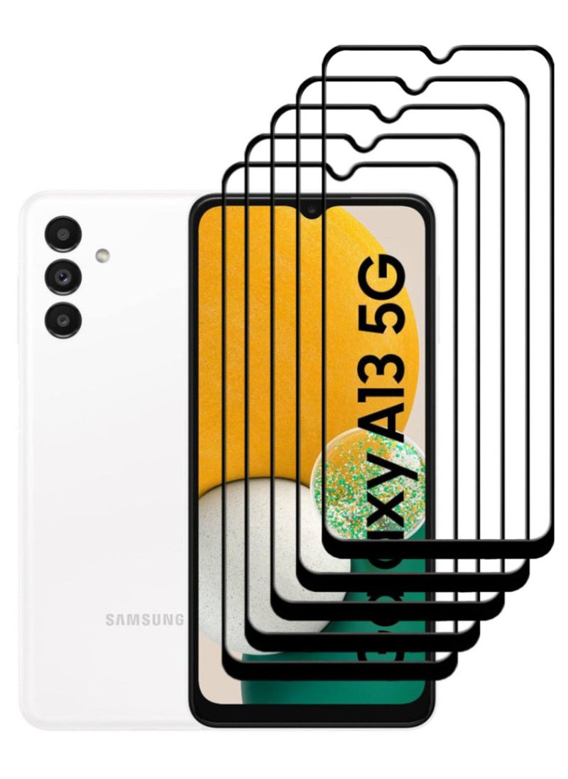ACLIX 5 Pieces Antistatic ESD Dustproof Premium Quality High Definition Tempered Glass Screen Protector Designed For Samsung Galaxy A13 5G - Image 1