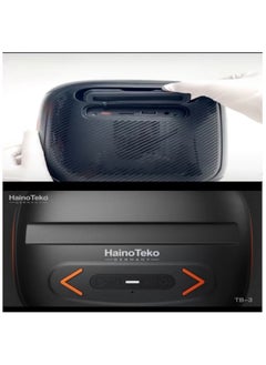 HainoTeko TB-3 Medium Wireless Portable Speaker with RGB Lighting, 50W Output Power, Multi-Functional Button Control, Black – Powerful Sound & Vibrant Lighting  - Image 2