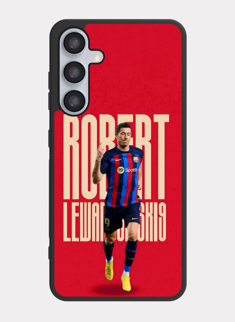 PXLAAT Samsung Galaxy A55 case cover Robert Lewandowski Barcelona - Image 1