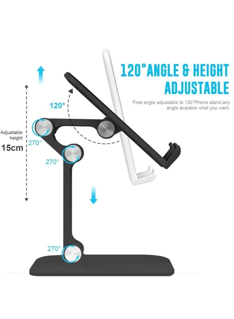Foldable Portables Cell Phone Stand (Black) - Image 3