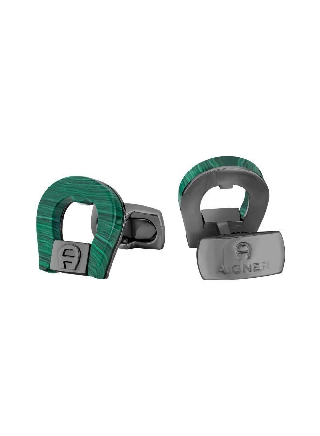 AIGNER Genno Malachite Cufflinks