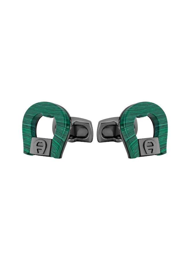 AIGNER Genno Malachite Cufflinks