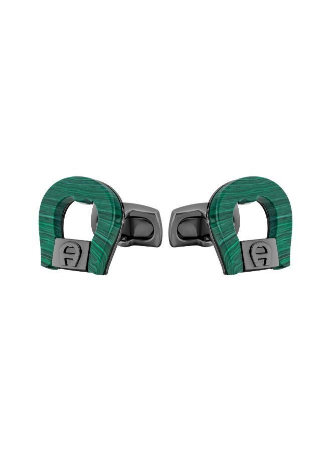 AIGNER Genno Malachite Cufflinks - Image 3