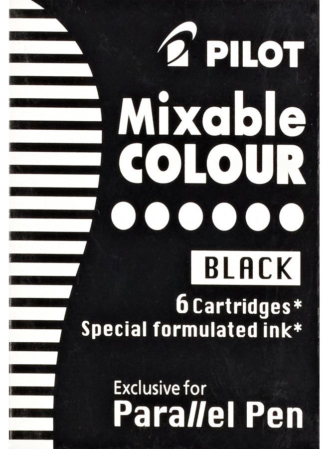Pilot Parallel Pen Refill Black 6 Pack - Image 1