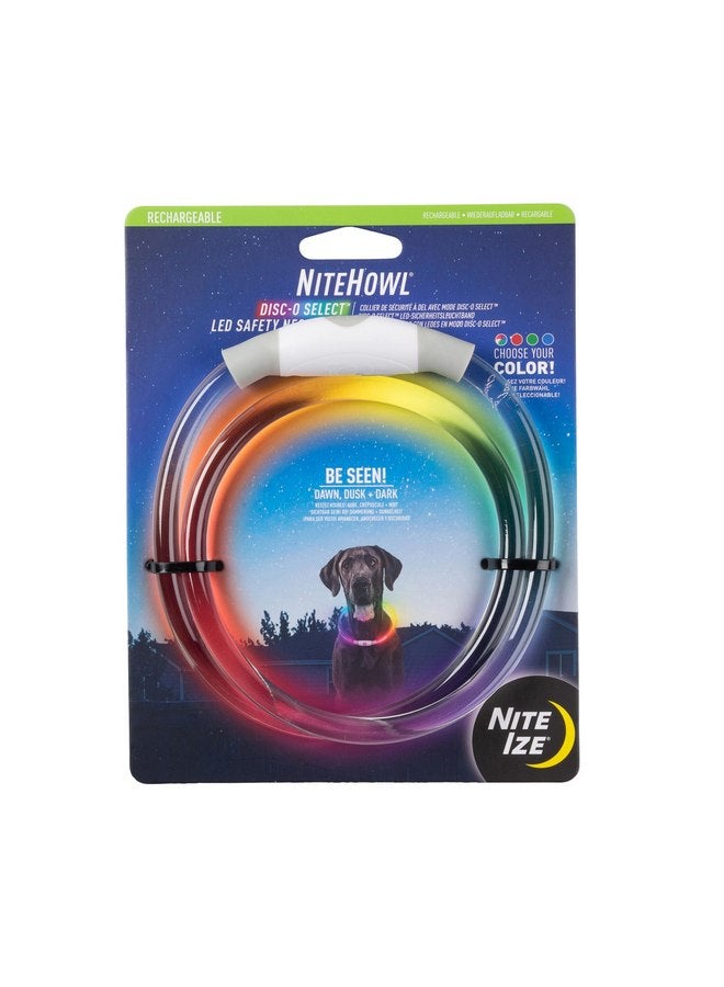 نايت آيز قلادة السلامة القابلة لإعادة الشحن Nite Ize NiteHowl LED - قلادة الكلب القابلة للتعديل بضوء LED - طوق الكلب القابل لإعادة الشحن للسلامة الليلية - ملحقات الكلاب للأطواق - متعددة الألوان - Image 1