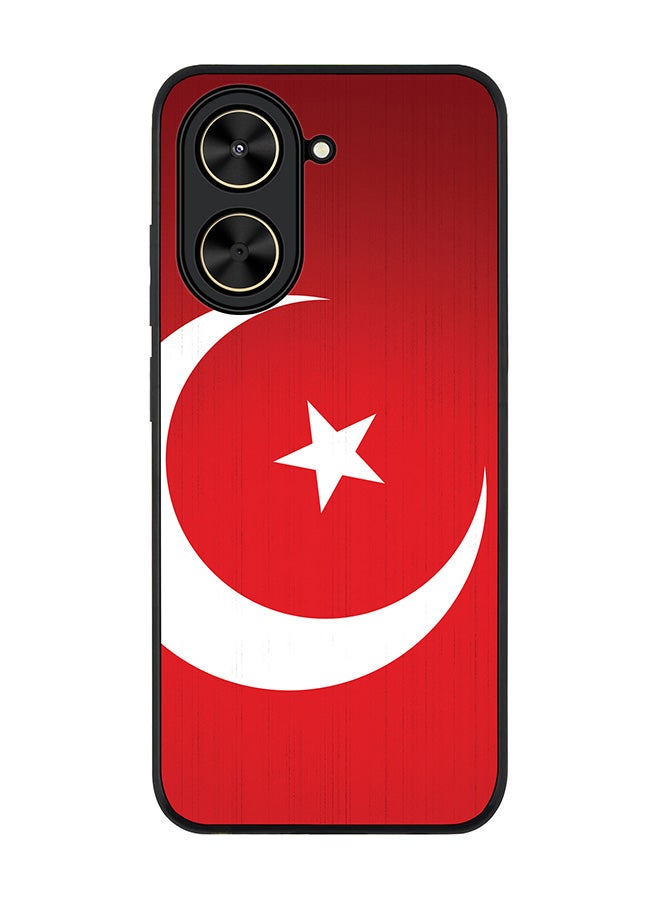 Stylizedd For Xiaomi Poco C71 / Redmi A5 4G Case,Slim fit Camera Protection, Shockproof Thin Phone cover  - Flag Of Turkey