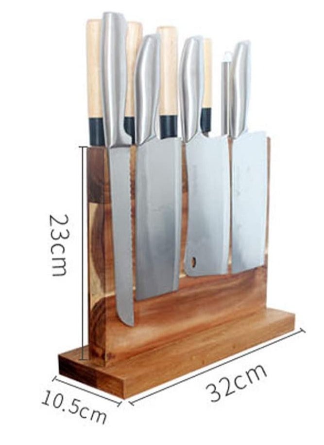 SYOSI Magnetic Knife Block Holder Universal Kitchen Knife Organizer Without Knives  - Image 4