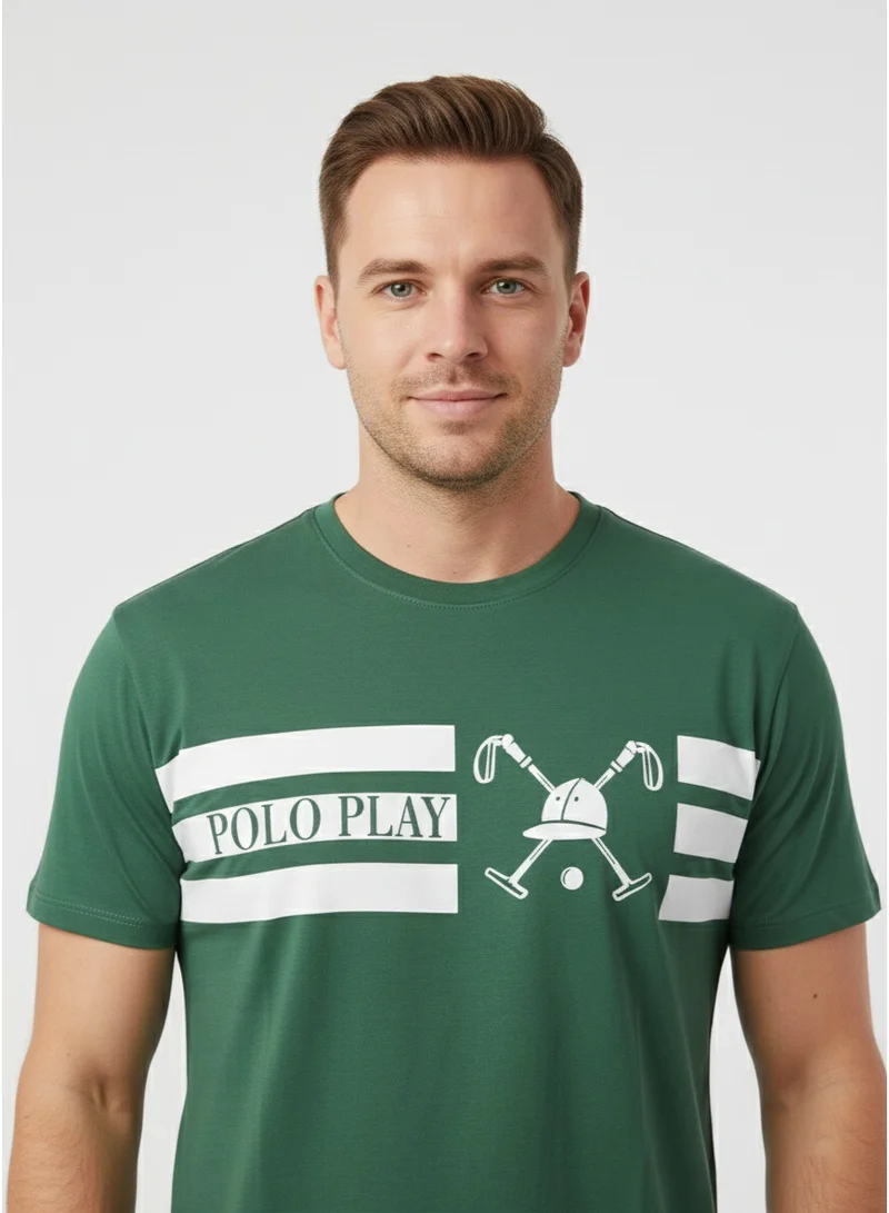 Polo Play Mens Graphic T-shirt -GREEN