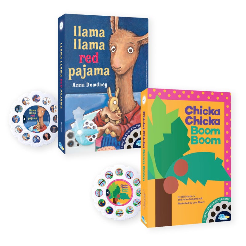 Moonlite Storytime 2 Storybook Reels Set Chicka Chicka Boom Boom Llama Llama Red Digital Stories Toddler Early Learning Gifts for Kids Ages 12 Months and Up Projector Sold Separately - Image 3