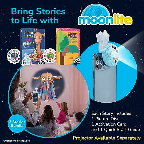 Moonlite Storytime 2 Storybook Reels Set Chicka Chicka Boom Boom Llama Llama Red Digital Stories Toddler Early Learning Gifts for Kids Ages 12 Months and Up Projector Sold Separately - Image 5
