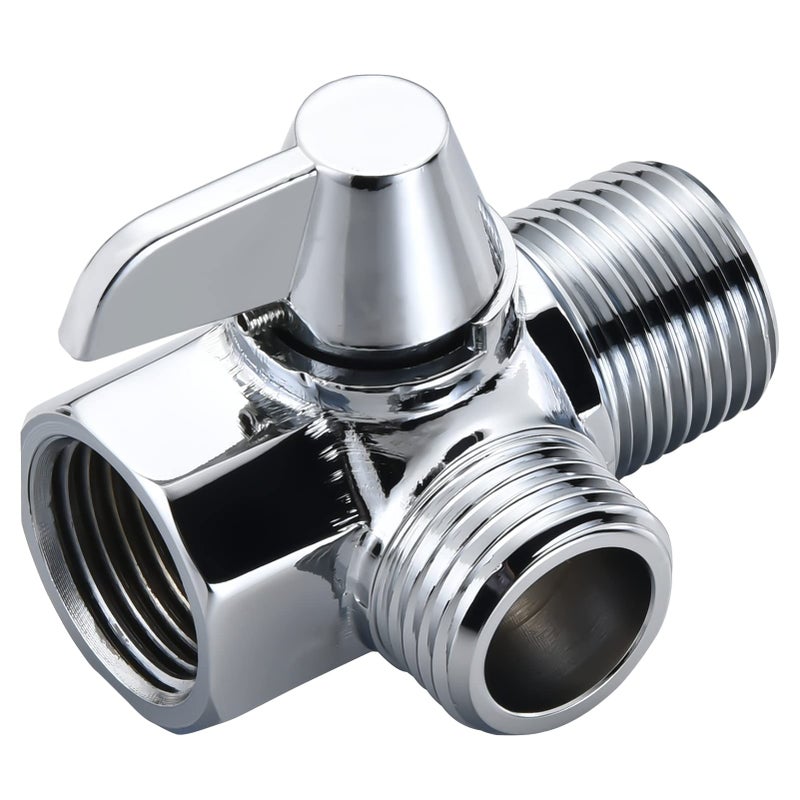 Tearel Shower Arm Diverter Valve For Hand Showerhead Chrome - Image 2