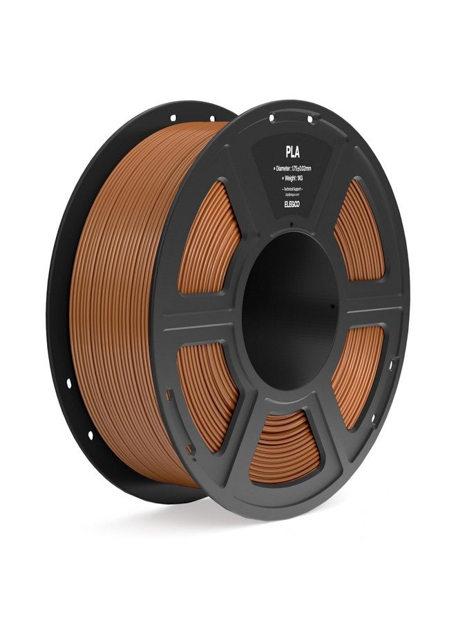 ELEGOO ELEGOO PLA Filament 1.75mm Brown 1KG, 3D Printer Filament Dimensional Accuracy +/- 0.02mm, 1kg Spool(2.2lbs) Fit Most FDM 3D Printers - Image 1