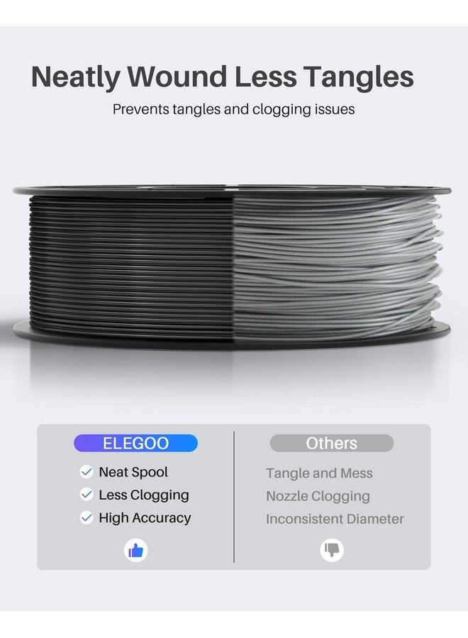 ELEGOO ELEGOO PLA Filament 1.75mm Brown 1KG, 3D Printer Filament Dimensional Accuracy +/- 0.02mm, 1kg Spool(2.2lbs) Fit Most FDM 3D Printers - Image 3