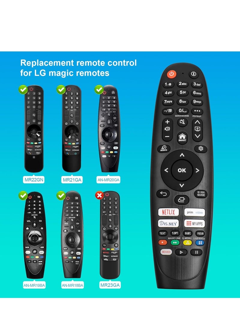 ELTRAZONE Replacement Remote Control for LG Smart TV – Universal IR Remote for All LG TVs (No Voice or Pointer Function) with Five Shortcut Buttons – Includes Battery - Image 4