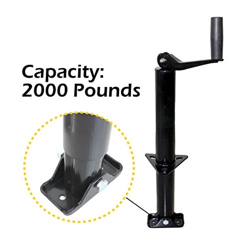 MaxxHaul 70159 14" Lift A-Frame Mount Trailer Jack with Top Wind - 2000 lbs. Capacity - Image 4