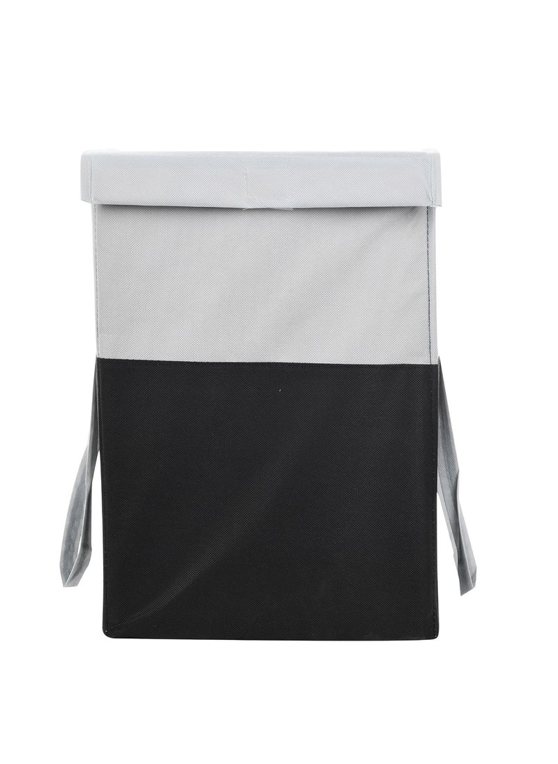 Perpetual Perpetual Cloth Basket For Laundry Waterproof Non Woven Cloth Bag For Storage Clothes Flodable Laundry Basket Bag With Lid And Handle 75 Liters GreyBlue  - Image 3
