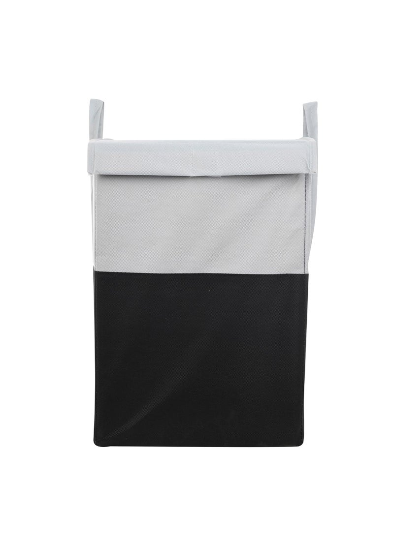 Perpetual Perpetual Cloth Basket For Laundry Waterproof Non Woven Cloth Bag For Storage Clothes Flodable Laundry Basket Bag With Lid And Handle 75 Liters GreyBlue  - Image 4