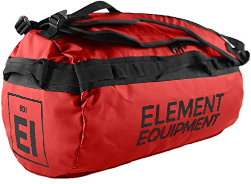 Element Equipment Trailhead Duffel Bag Shoulder Straps Waterproof Red Large - Image 1