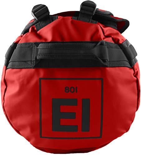 Element Equipment Trailhead Duffel Bag Shoulder Straps Waterproof Red Large - Image 3