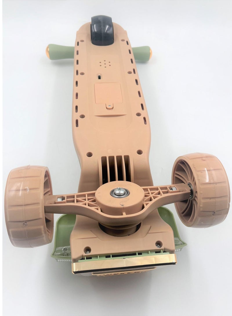 Scooterx Flash Wheel Music Light Folding Pedal Scooter - Image 5