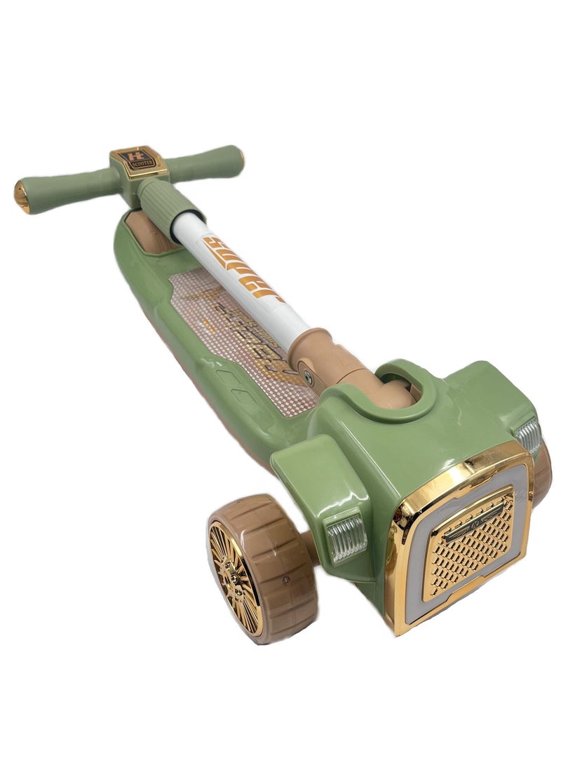Scooterx Flash Wheel Music Light Folding Pedal Scooter - Image 4