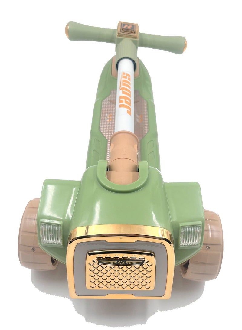 Scooterx Flash Wheel Music Light Folding Pedal Scooter - Image 3